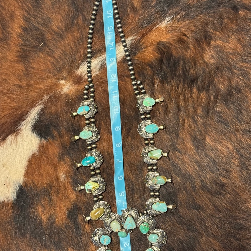 Turquoise and Silver Women's Necklace